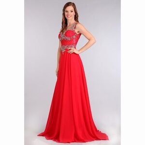 My fashion 1570 red dress